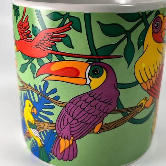 Parrot Bird Ceramic Coffee Tea Cup Mug Gift Collectible Gift - Picture 8 of 14
